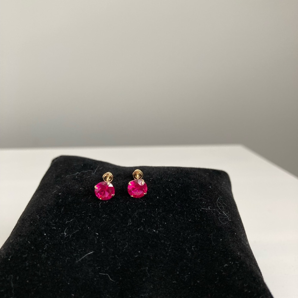 Ruby earrings